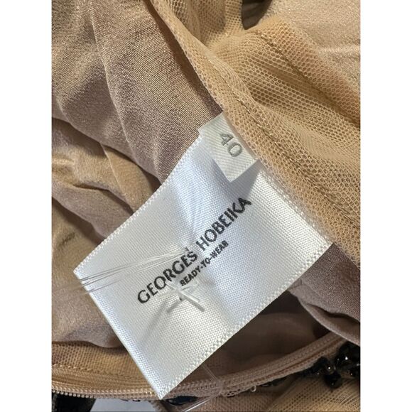 Georges Hobeika Scoop Neck Beaded Tulle Gown FR 40/ US 8 $10,813 - Picture 10 of 11